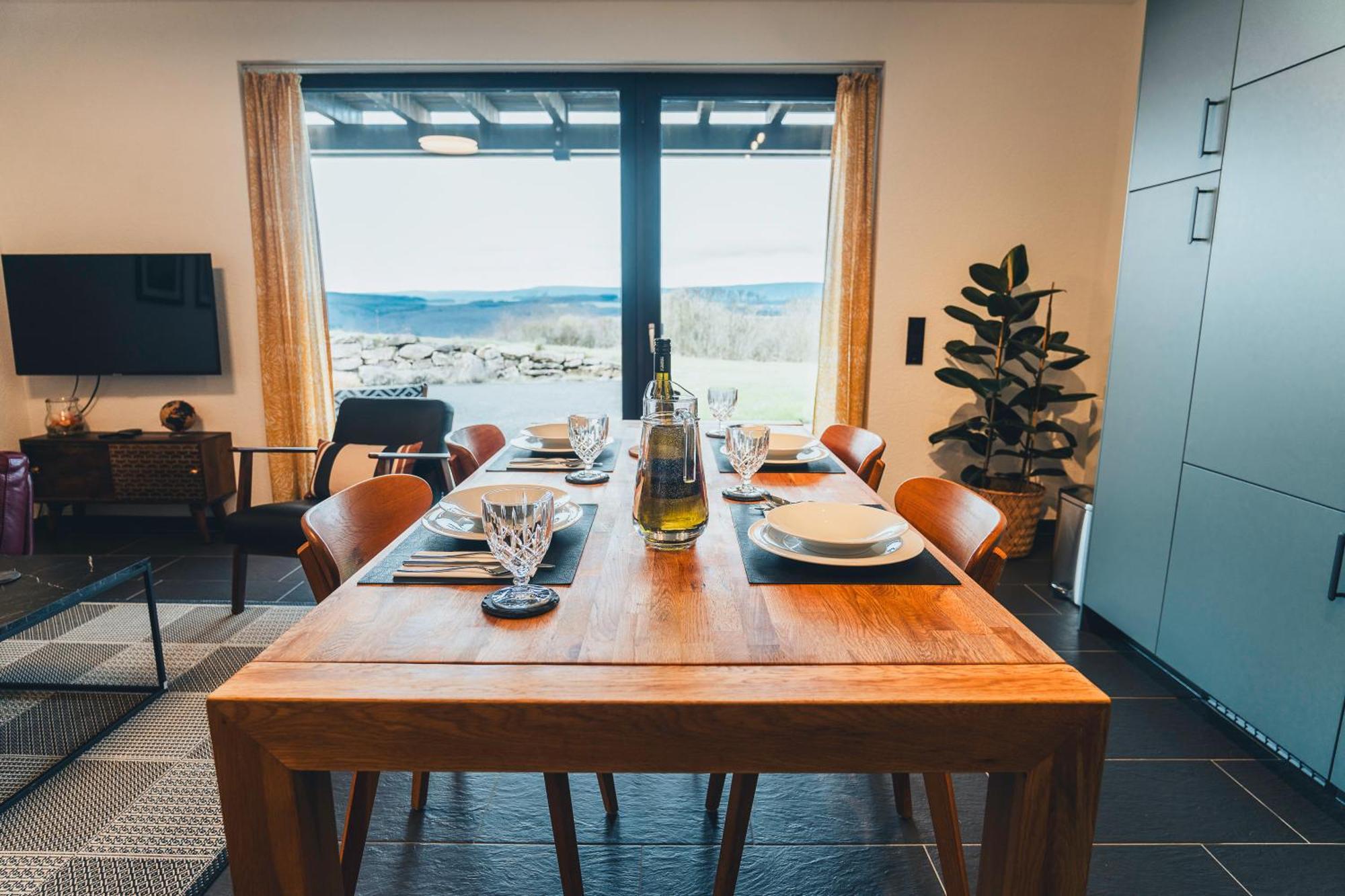 Hunsrueck Valley View Apartment With Cedar Sauna Bruschied Exterior foto